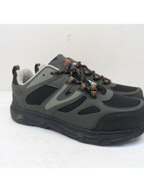 AGGRESSOR Mens Low-Cut Steel Toe Steel Plate Safety Hiking Shoes Grey Size 8.5M
